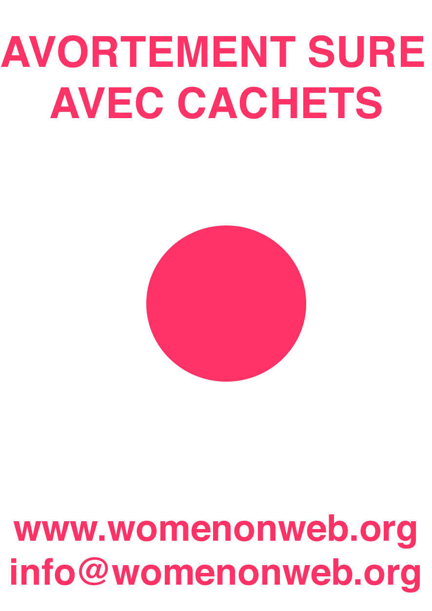 Autocollant de pilule abortive