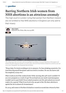 Barring Northern Irish women from NHS abortions is an atrocious anomaly _ Mara Clarke _  theguardian