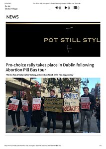 Pro-choice rally takes place in Dublin
