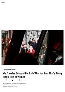 We Traveled Onboard the Irish 'Abortion Bus' 