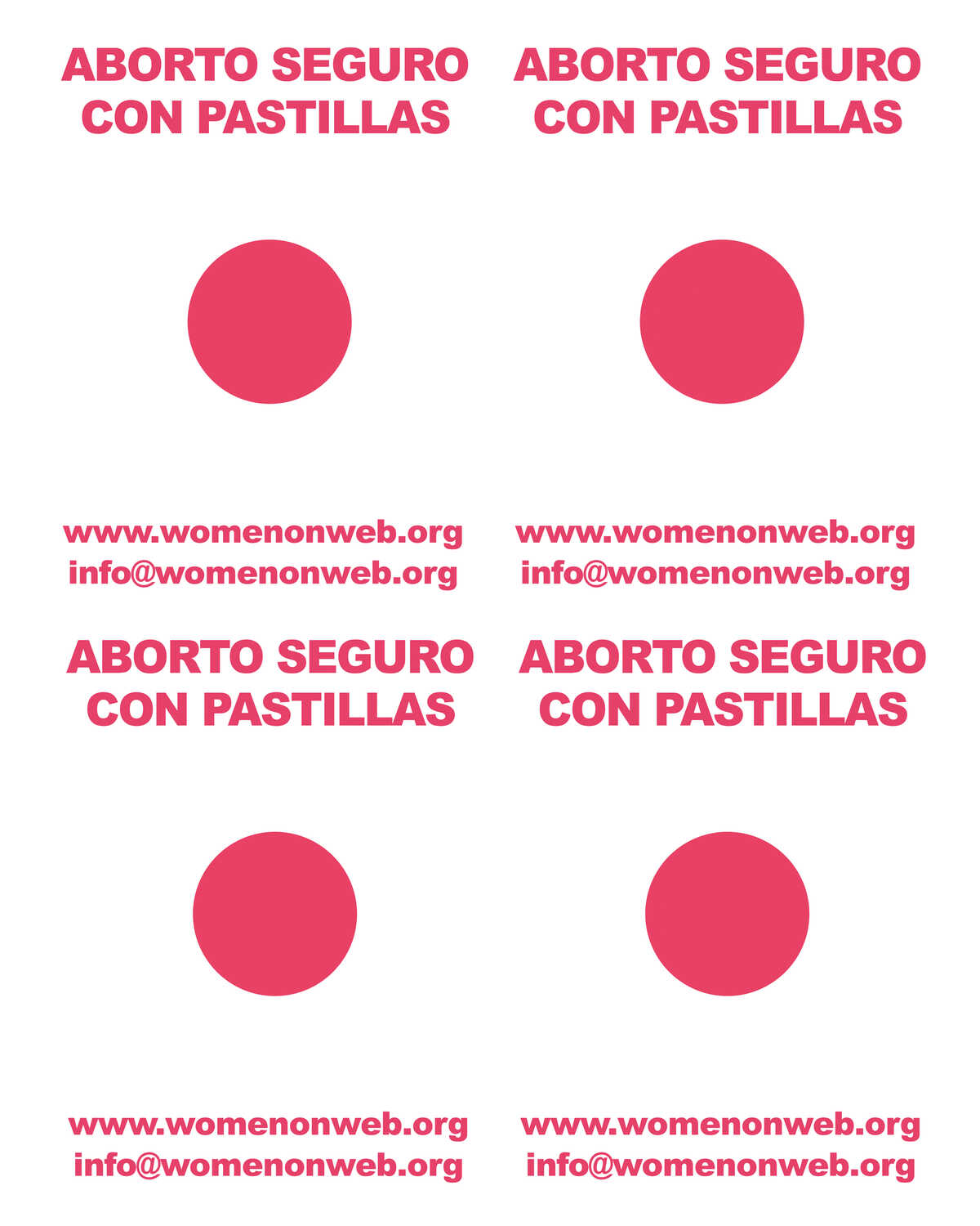 Aborto con pastillas stickers