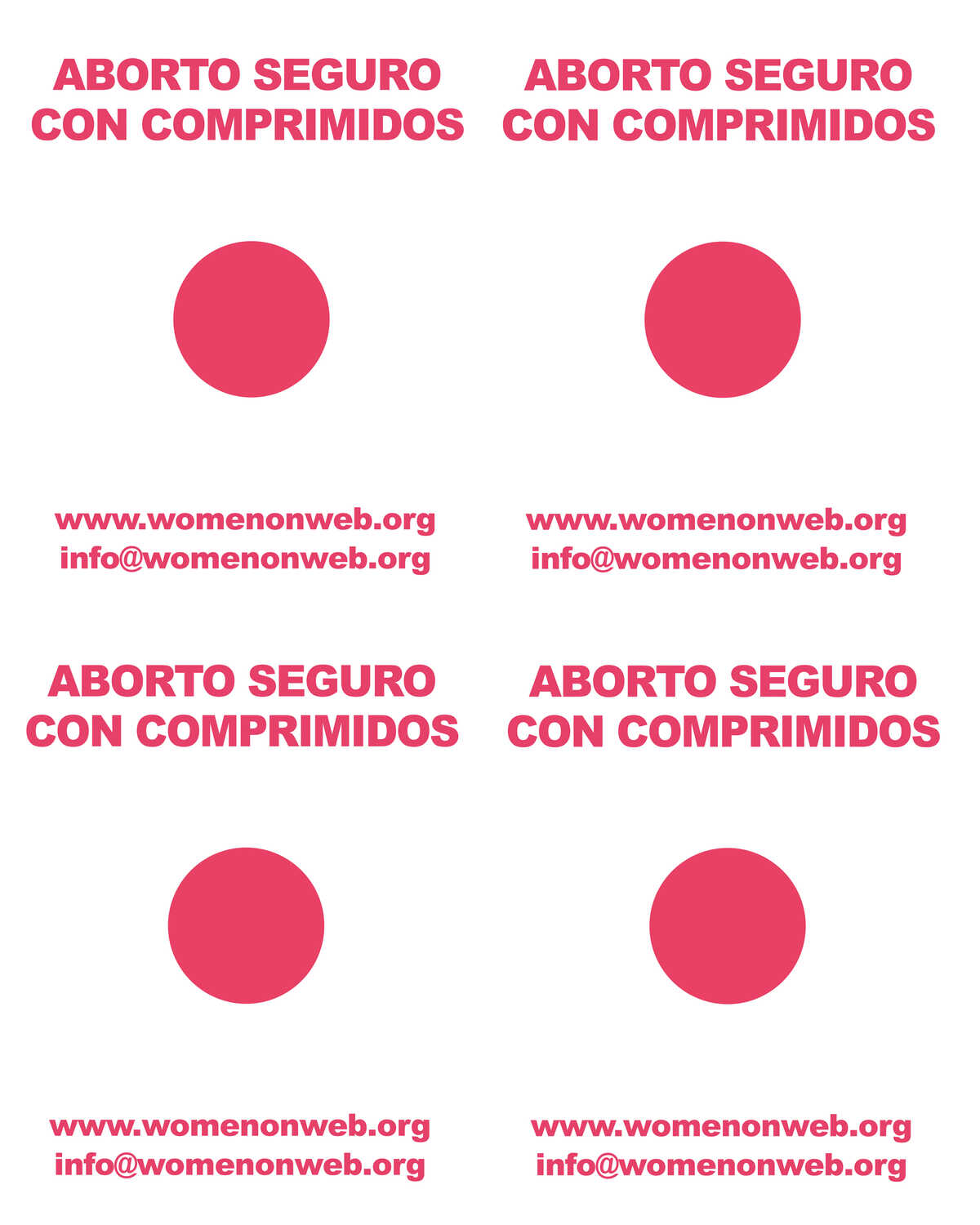 Aborto con comprimidos