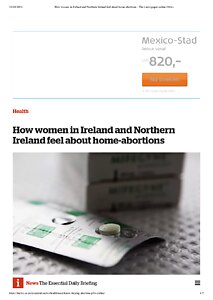 How women in Ireland and Northern Ireland feel about home-abortions 