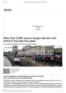 More than 5,000 women bought abortion pills online in the past.