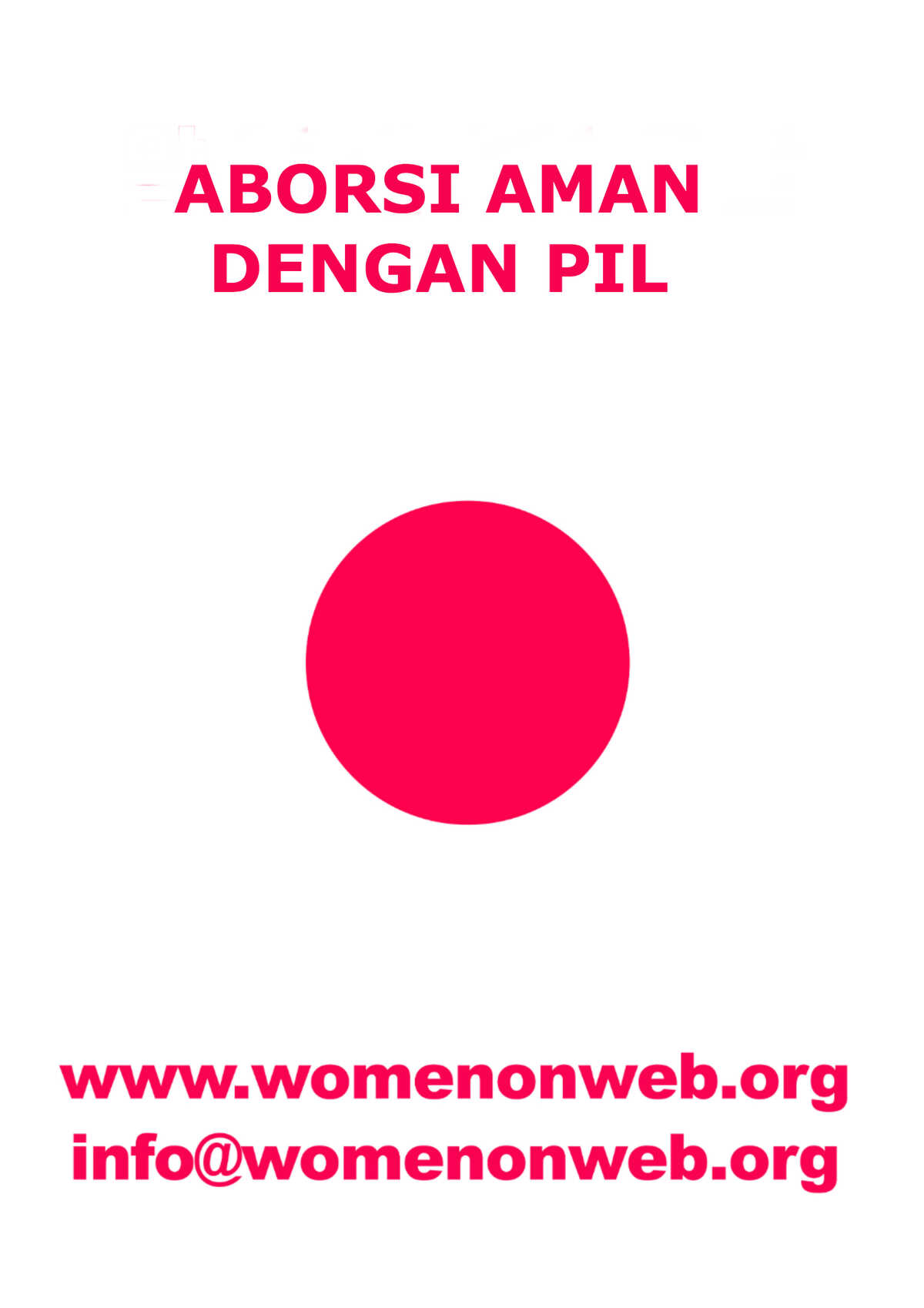 Women on Web sticker Bahasa Indonesia