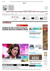 Epidemia de zika aumenta apreensão de pílulas abortivas enviadas ao Brasil - 26_02_2016 - Cotidiano - Folha de S.pdf