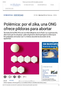 Polémica_ por el zika, una ONG ofrece píldoras para abortar.pdf