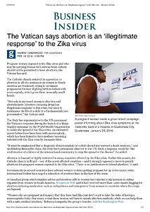 Vatican says abortion is an ‘illegitimate response’ to the Zika virus - Business Insider.pdf
