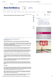 Zika prompts urgent abortion debate in LatAm - BuenosAiresHerald.pdf