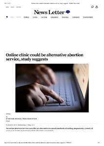 Newsletter_Online clinic could be alternative abortion service, study suggests - Belfast Newsletter.pdf