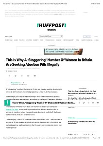 Huffpost Women, This Is Why A 'Staggering' Number Of Women In Britain Are Seeking Abortion Pills Illegally | HuffPost UK.pdf
