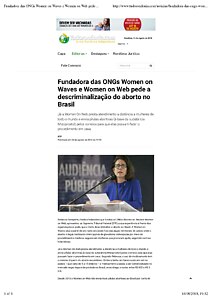 Fundadora das ONGs Women on Waves e Women on Web pede a descriminalização do aborto no Brasil | Tudo Rondônia - Independente!.pdf