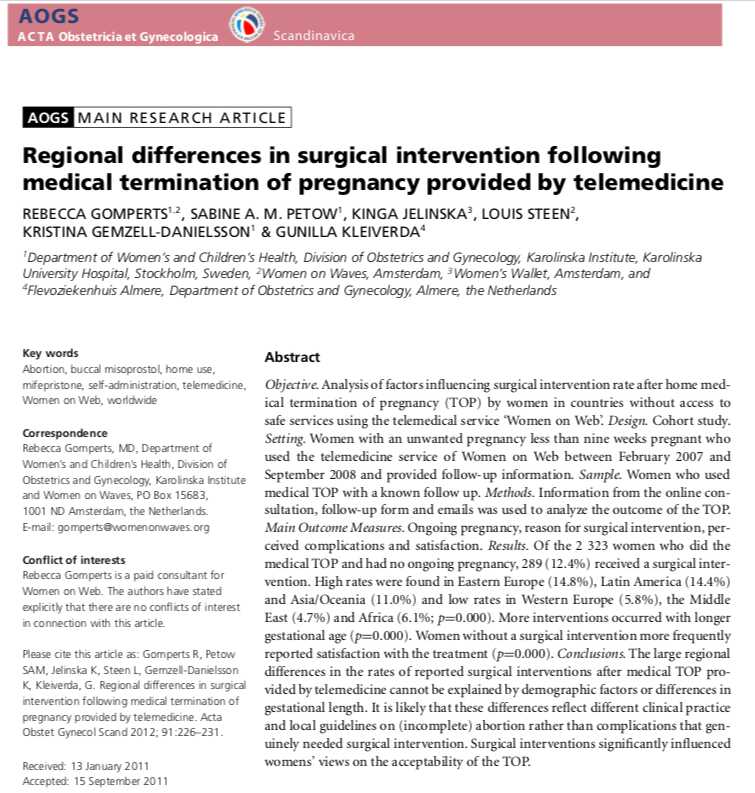 regional differences outcome abortion with telemedicine