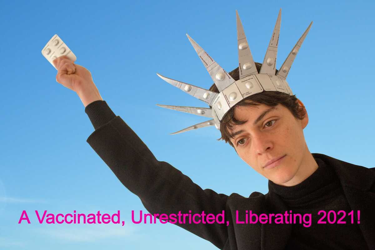 Liberate the Abortion PIll Crown (design by Eva van Kempen)