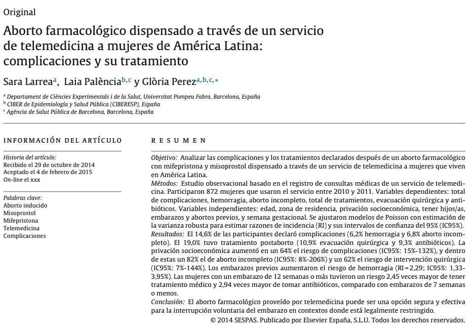 article abortion Latin America