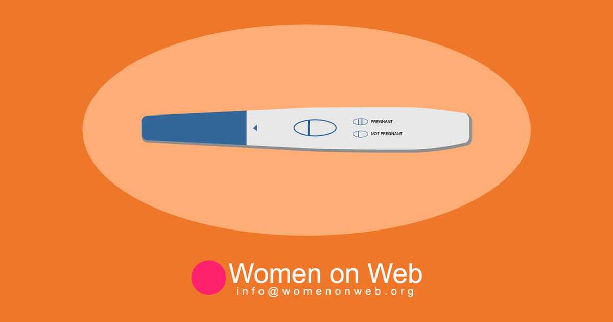 Pregnancy test Women on Web