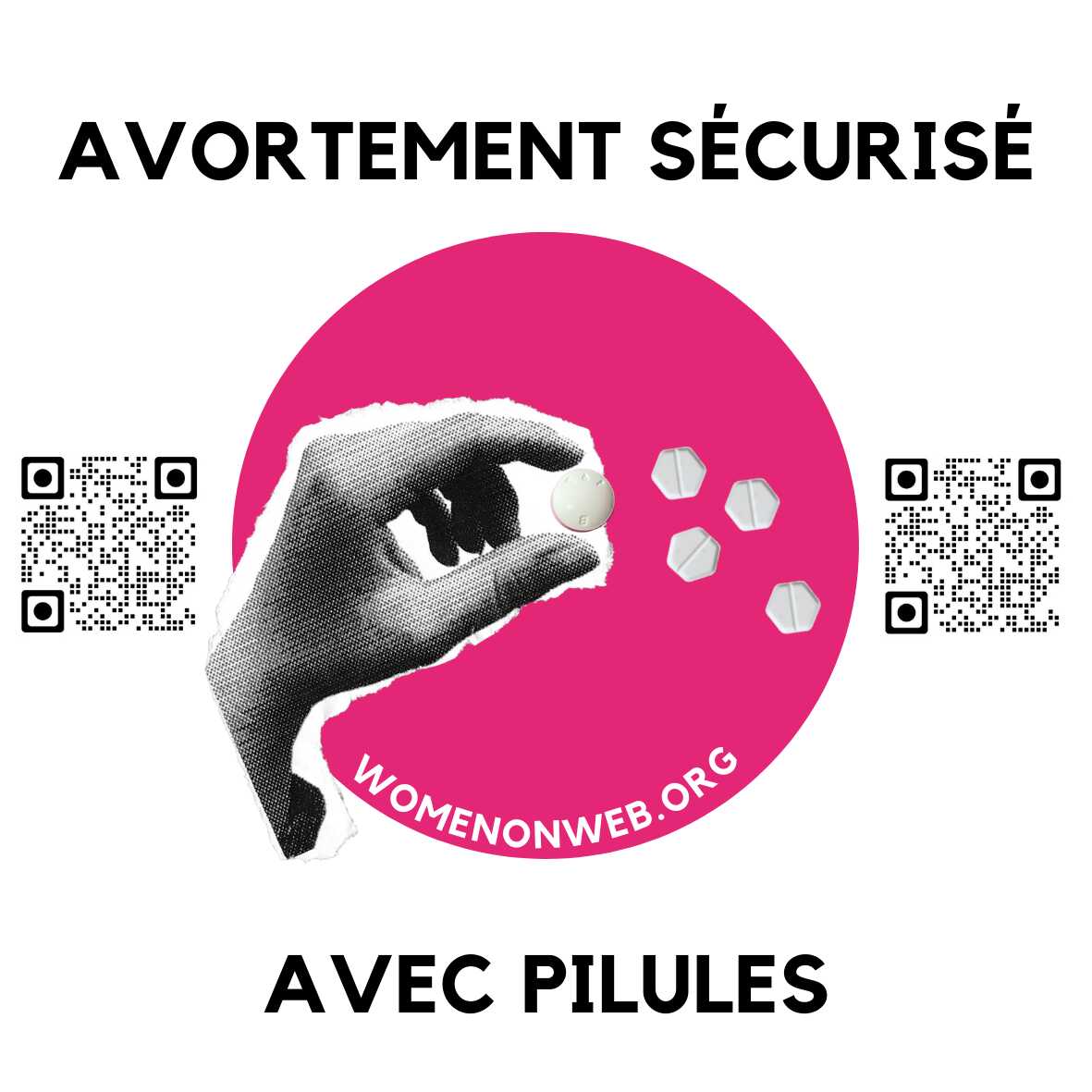 Women on Web sticker French