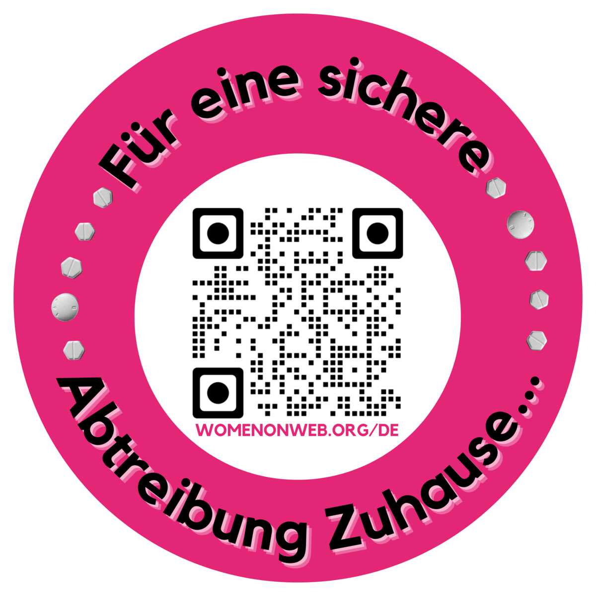 Women on Web Sticker German